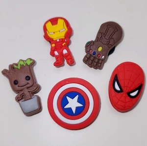 Marvel Superhero Jibbitz Shoe Charms for Crocs RUBBER - Picture 1 of 3