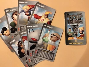 2021 Top Trumps DC SUPERHEROES used (you pick) cards Free Shipping - Picture 1 of 31