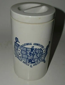 Vintage Jim Beam Bottle Collector Large Ceramic Lidded Cookie Jar MINT - Picture 1 of 8