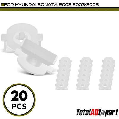 20 piezas clips de retención de molduras laterales de carrocería para Hyundai Sonata 2002-2005 nailon de 14 mm Foto 1 de 4
