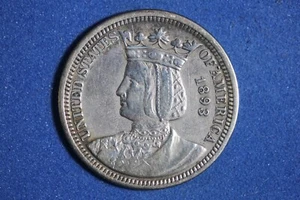 1893 Columbian Expo Isabella Quarter Dollar Commemorative #K53410 - Picture 1 of 2