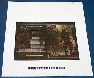 BULLS MICHAEL JORDAN RETIREMENT Z-Force PRINTERS PROOF 23kt GOLD + 6 CARD SET - Picture 1 of 12