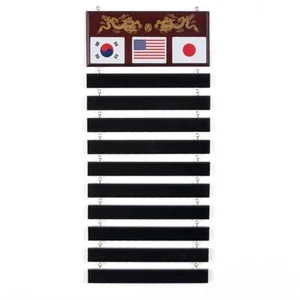 New Karate Martial Arts Belt Display Karate Taekwondo Wall Rack 10 Belts - Picture 1 of 1