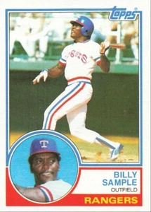 1983 Topps Baseball Billy Sample Texas Rangers #641 - Picture 1 of 2