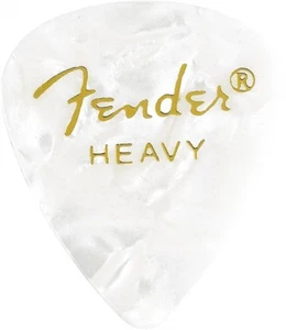 Genuine Fender 351 Premium Picks White Moto Heavy 12-pack 098-0351-905 - Picture 1 of 1