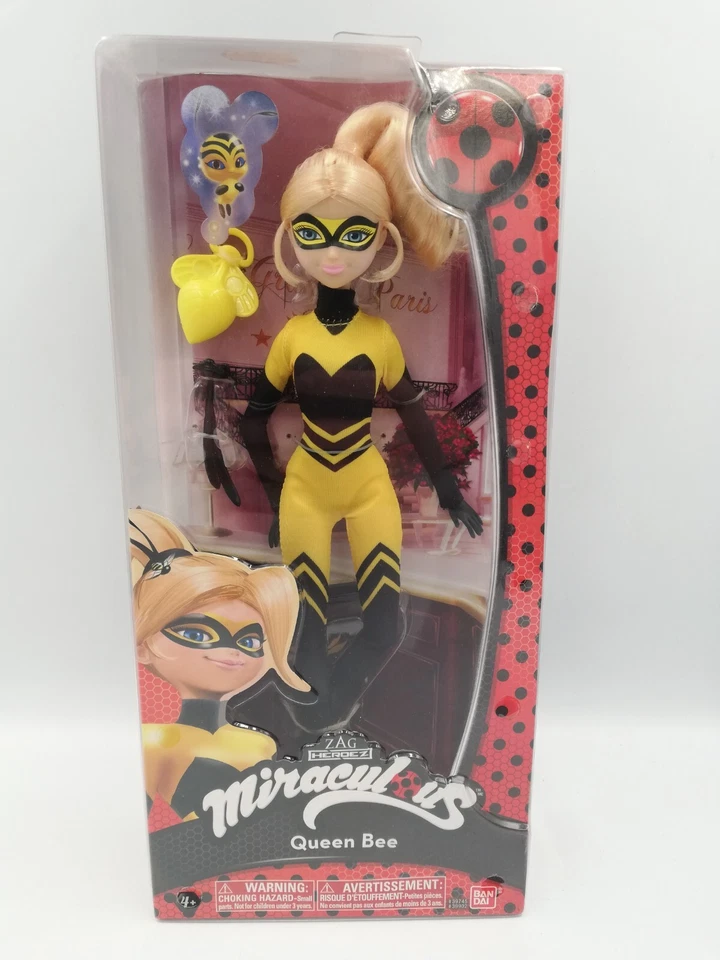 Set of 2 Miraculous 10.5-inch Fashion Dolls Cat Noir & Ladybug Genuine Bandai