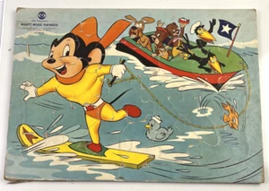 CBS Television Vintage Mighty Mouse Playhouse Wooden Puzzle 1957 - Picture 1 of 7