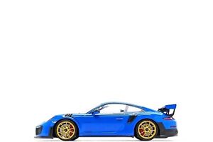 Minichamps 1:18 Porsche 911 GT2 RS (991.2) in Voodoo Blue w/ Gold Wheels