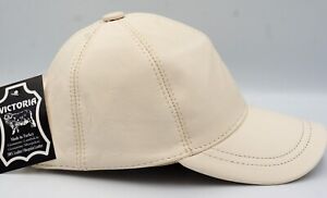 New 100% Real Genuine Lambskin Leather Baseball Cap Hat Sports Visor 42 COLORS