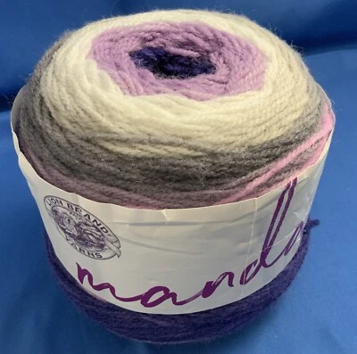 New Lion Brand Mandala Baby Yarn MAGIC MOON Purple White Grey 5.3oz - Image 1 of 4