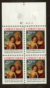 Scott 2790a Madonna and Child unfolded booklet pane MNH Free shipping in USA! - Picture 1 of 1