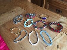 COSTUME Jewellery Job Lot 10 X Bracelets Bangles