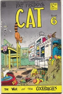 Adventures Of Fat Freddy's Cat #6 1986 Gilbert Shelton Bronze Age - Picture 1 of 2