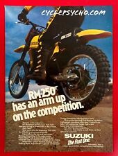Vintage Motocross Motorcycle Magazine Ad Suzuki RM250 