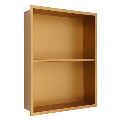 Mueble de pared empotrado para almacenamiento de baño de acero inoxidable ducha almacenamiento nicho Foto 1 de 4