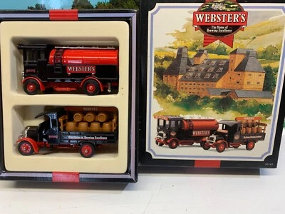 CORGI. CLASSIC.WEBSTERS BREWERY SET. BEER TANKER.DRAY LORRY.VINTAGE LIMITED EDI - Image 1 of 4