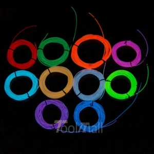 El Wires Kits Electroluminescent Zitrades El Wire Blue Super Bright Portable - Picture 1 of 18