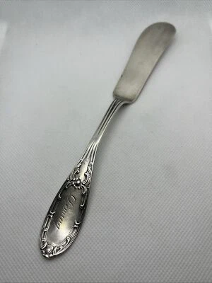 Дженни Линд от Albert Coles столовые приборы монета серебро масло разбрасыватель нож деминг - Изображение 1 из 4