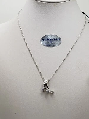 Recarlo Collar Trilogy Eternity Oro Blanco 18KT Diamantes De 0.49Ct (0176) - Imagen 1 de 4