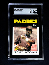 TONY GWYNN 1986 TOPPS TIFFANY #10 SGC 8.5 BASEBALL CARD HOF GRADED NM/MT+