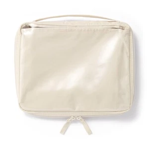 MUJI A5 slim wide Collection Case with selectable pocket Ivory Japan New - Picture 1 of 5