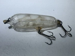 Vintage Clear Fishing Lure Fillable Bait Lure Rare - Picture 1 of 7