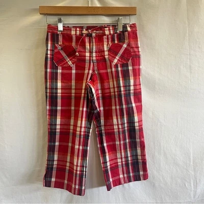 Tommy Hilfiger Pantalones Cortos a Cuadros Niñas Talla 12 Rojo Blanco Azul Marino Ligeros Niños Foto 1 de 4