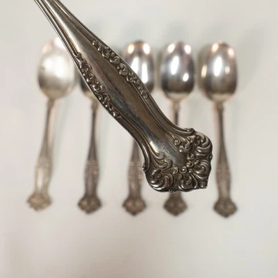 6 piezas 1847 Rogers Brothers Bros A1, cuchara plateada, patrón Avon, 1901 7,25" Foto 1 de 4