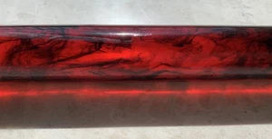 SELTENE ALTE durchscheinende marmorierte Bakelitstange 11" lang, 1" Durchmesser. 199 Gramm. USA. - Bild 1 von 3