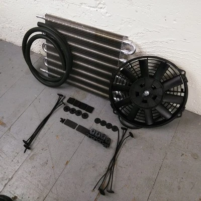 Kit de ventilador de radiador eléctrico enfriador de aceite de transmisión Ford 1935-48 cabeza en L 226 Woodi Foto 1 de 4