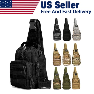 Bolso Bandolera Táctico Exterior Militar Molle Bandolera Paquete Pecho Hombro Mochila Foto 1 de 4