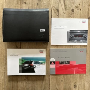 2004-2008 AUDI A3 SPORTBACK OWNERS HANDBOOK & WALLET Print 2005 Ref19082 - Picture 1 of 24