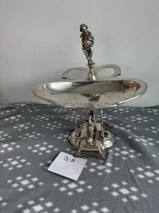 Antiguo centro de mesa Wilcox Silver Plate Co. enchapado cuádruple 0930 - Imagen 1 de 10