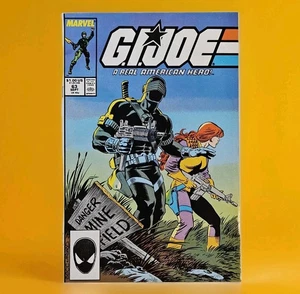 G.I. JOE A REAL AMERICAN HERO #63 Comic Book Marvel 1987 VF 8.0 Snake Eyes Cover - Picture 1 of 4