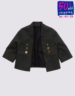 UVP390€ BALMAIN Baby Blazer Jacke Größe 0-3M Markenknöpfe Made in Italy - Bild 1 von 4