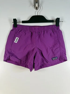 Pantalones Cortos Patagonia Niñas Bolsos Activos Senderismo Correr Pantalones Cortos Púrpura Talla L 12.5x3.5 Foto 1 de 4