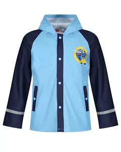 BOYS RAIN COAT FIREMAN SAM RAIN JACKET WATERPROOF HOODED 5 6 7 8 YEARS BNWT - Picture 1 of 3