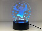 Personalised Disney Night Light Multi Coloured Led Choose Your Design From List