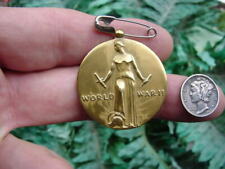 WWII - World War II - VICTORY MEDAL - bronze medallion - missing ribbon - nice!