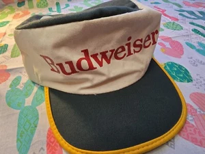 Vintage Budweiser Oakland Athletics As Painters Hat cap Adult OSFA 80s - Picture 1 of 6