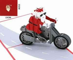 3D PopUp Motorrad Weihnachtskarte - Bild 1 von 1