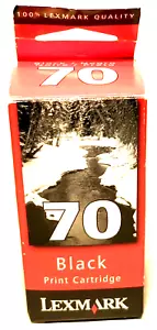 New Genuine Lexmark 70 Black Lexmark & Compaq 12A1970 Printers Ink Cartridge - Bild 1 von 3