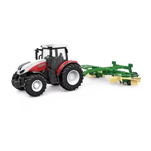 Korody RC 1:24 Tractor w/ Working lights & rotary rake attachment! - Picture 1 of 8