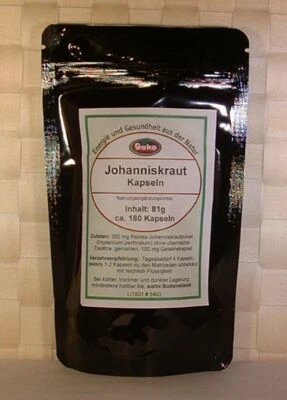 GEKO Johanniskraut - Kapseln 81g ca.180 Kapseln a´450mg - OVP #5338