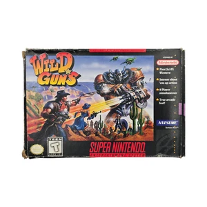 Wild Guns Super Nintendo SNES Completo con Caja y Manual e Insertos Auténtico - Imagen 1 de 15