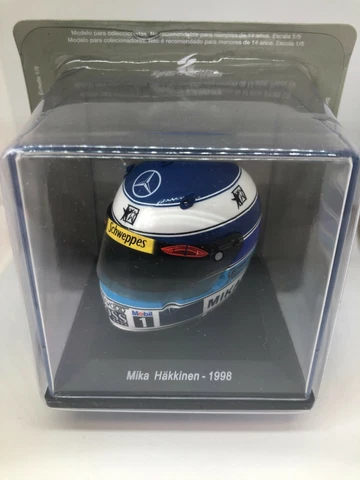 MIKA HAKKINEN MCLAREN 1998 FORMULA 1 MINI HELMET (SCALE1:5) BRAND NEW IN BLISTER Cover