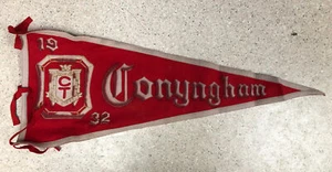 Vintage Rare Conyngham Pennant Flag -CT High School 1932 - Picture 1 of 4