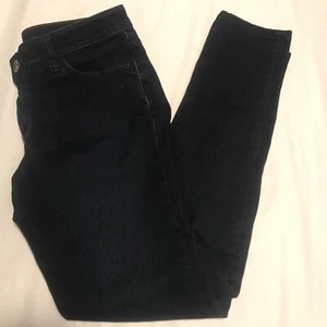 Banana Republic Blue Jeans Button Zip Leggings Sz 29 4 Pocket X24 - Picture 1 of 6