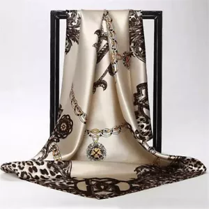 Seidenschal für Damen Quadratisches Taschentuch Mode Schal Hijab Elegant - Bild 1 von 21