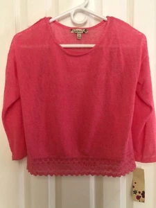 NWT Large Girls Speechless Coral Pink Sheer Top with Tank top - Picture 1 of 3